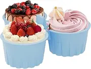 Silicone Muffin Cupcake Cases - Silicone Baking Liners | Anti-Scalding Air Fryer Pastry Mold for Candies Snack Making