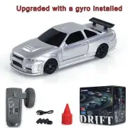 US STOCK 1/43 Ready to Run Race Car Gyro RC Drift Car 4*4 Traffic Cones Mini Toy