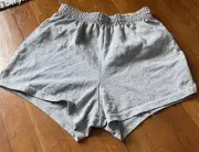 Soffe Girls Size Cheerleading Dance Gym Cheer Ash Gray Shorts New Free Ship