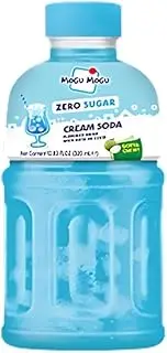 Mogu Mogu Cream Soda Zero Sugar Drink with Nata De Coco 320ml