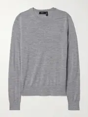 [Theory] Theory - Wool-blend Sweater - Gray - medium medium Gray