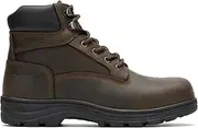 Wolverine Men's Carlsbad Waterproof Steel Toe 6" Construction Boot, Dark Brown, 8.5