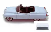 DIECAST CAR & DISPLAY CASE 1953 CADILLAC EL DORADO WHITE WELLY 22414C/4D 1/24