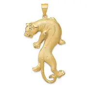 14k Yellow Gold Panther Pendant