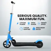 Danoz Direct - ROVO KIDS Electric Scooter Lithium Ride-On Foldable E-Scooter 125W Rechargeable, Blue