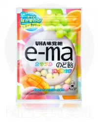 在飛比找関西美克藥粧優惠-【UHA味覺糖】 E-MA 七彩水果 喉糖 (袋裝) 50g