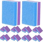 VICASKY 50pcs Nail Buffer Blocks Dual Sided Manicure Sponges for Women Portable Nail Files and Buffing Blocks Easy to Use for DIY