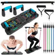 BlueClouds Push Up Board and Pilates Bar Kit - Color Coded Foldable Pushup Bo...