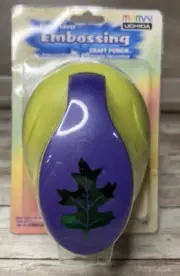 Marvy Uchida 2" 6 Shape Clever Lever Paper Punch Oak Maple Grape Leaf Pattern