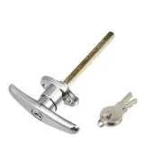 1 Set Universal Garage Door Keyed T-Handle Lock Kit Shed Door Lock T Handle with