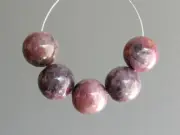8mm. Natural Ruby Smooth Round Ball Gemstone Beads