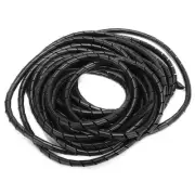 Spiral Wire Wrap Cord Flexible Cable Organizer Management Black Φ8mm 10M