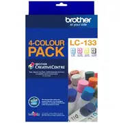 Brother LC 133 Ink Cartridges 4 Colour Value Pack