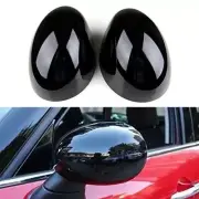 Gloss Black Wing Mirror Cover Cap Casings For BMW for Mini F54 F55 F56 F57 LHD