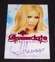 2017 Benchwarmer KENNEDY SUMMERS Dreamgirls #38 DREAM DATE Pink Auto PLAYBOY Hot