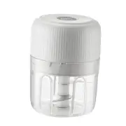 Electric Garlic Chopper, Portable Veggie Chopper,Garlic Grinder Masher white