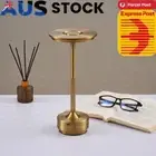 Modern Desk Lamp Energy Saving Bedside Lamp Cordless Night Lights (Gold)