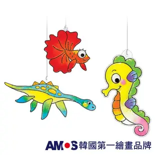 AMOS 6色壓克力模型版DIY玻璃彩繪膠/ SC款