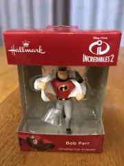NEW HALLMARK DISNEY PIXAR INCREDIBLES 2 BOB PARR CHRISTMAS TREE ORNAMENT NIB