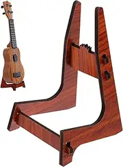 Practical Detachable Wooden Ukulele Stand Portable Folding Frame for Ukulele Violin for Beginners Indoor Outdoor Use Strong Support for Display Storage