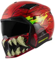 Bogotto Radic Bestia 22.06 Helmet, black-red-yellow, Size M for Men Black Red Yellow
