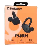Skullcandy Push Active True Wireless Stereo Bluetooth Earbuds (True Black/Orang