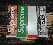 Supreme Box Logo Stickers 4 Pack 1 Akira 1 B&S 1 Scratch Off 1 Green