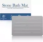 Stone Bath Mat,Diatomaceous Earth Shower Mat,Ultra-Absorbent Non-Slip Quick Dryi