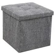 38x38x38cm Storage Ottoman Hidden Storage Chest Footrest Chair Home Storage Box