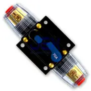 70 Amp In-Line DC Circuit Breaker Solar/Audio/Car/RV 70A/70AMP Fuse 12V/24V/32V