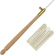 jojofuny 4Pcs Embroidery Needle Pen DIY Punch Needle Tools with Rod Pins for Knitting for Sewing Crafts Lightweight Portable for Women