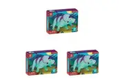 3x 48pc Mudpuppy Kids Mini Jigsaw Puzzle Toy 20x14.5cm Dinosaur Triceratops 4+