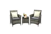 Livsip Outdoor Furniture Table & Chairs Set 3 Piece