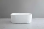 Poseidon Ally Groove Fluted Oval Free Standing Bath