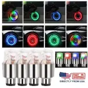4X Car Auto Wheel Tire Tyre Air Valve Stem LED Light Caps Cover Accessories LAVA
