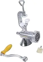 Sorandy Aluminium Alloy Meat Grinder Manual Hand Cranks, Sausage Maker and Pork Mincer for Home Kitchen with Mushroom Cookie Attachment