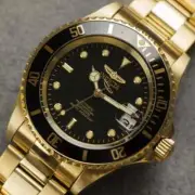 Invicta Pro Diver Automatic Black Dial Gold-plated Men's Watch 8929
