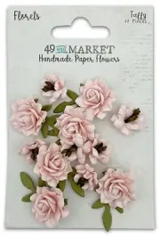 49 And Market Florets Paper Flowers-Taffy - 3 Pack