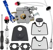 125BV Carburetor for Husqvarna 125B Blower 125BX 125BVX 590460102 545081811 Handheld Leaf Blower with 545109601 Airbox Cover 545112101 Air Filter Fuel Line Kit