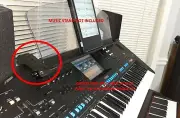 Music Stand Extensions for Yamaha Genos 1 for angled position above 2nd keyboard