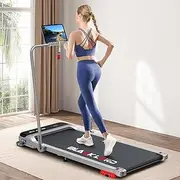 [Black Lord] Walking Pad Treadmill Model MS2-H, Home Office Gym Exercise 3.4HP Fitness Equipment, Portable Under Desk, Bluetooth APP Control & Remote, Cardio Aerobic Trainer for Jogging Running, Silver