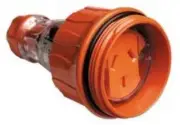 Clipsal CORD EXTENSION SOCKET 250V 3-Pins Flat RESISTANT ORANGE- 10A Or 15A