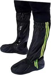 jojofuny Reflective Snow Shoes Cover Waterproof Oxford Cloth High Rain Boot Cover for Men Women