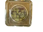 Vintage Glass Wine Champagne Bottle Coaster Holder - MICHEL STONG SONOMA CLAY CO