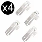 FRIDGE FREEZER INTEGRATED SLIDING CUPBOARD DOOR HINGE MOUNTING SLIDE BRACKET x 4