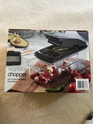 Vegetable Chopper, Dicer, Slicer for Fruits, Veggies, Onions, Potatoes. Two s...