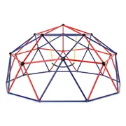 Costway Climb Playset Climbing Dome Swing Set Steel Geometric Climbing Frame Play Center Playground Daycare Gifts