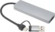 4in1 USB C Efficient USB Converter Adapter for Mobile Phone Computers, Aluminum Alloy Material