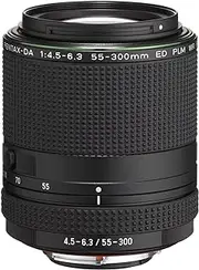 Pentax 21277 HD DA 55-300mm f/4.5-6.3 ED PLM WR RE Lens, Black