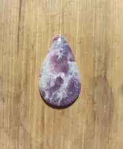 Lepidolite Crystal Natural Gemstone Palm Stone Self Care And Worry Stone